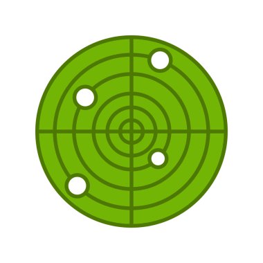 radar simgesi vektör illüstrasyonu