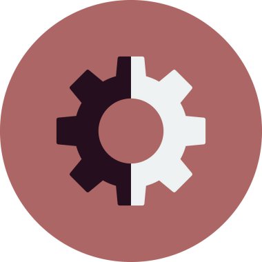 Cog simgesi vektör illüstrasyonu