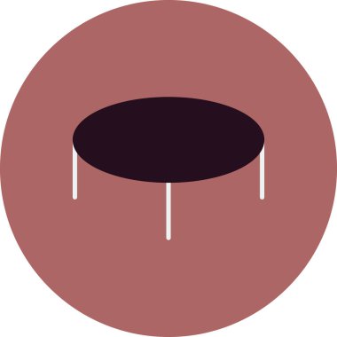 Trambolin. Web simgesi basit tasarım