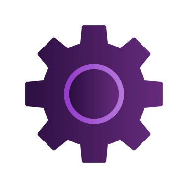 Cog simgesi vektör illüstrasyonu