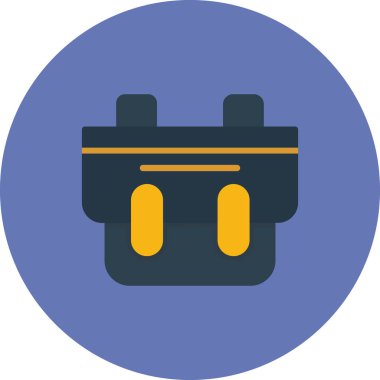 evrak çantası simgesi, vektör illüstrasyonu, çanta simgesi