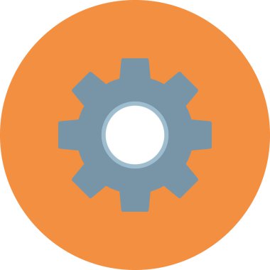 Cog simgesi vektör illüstrasyonu