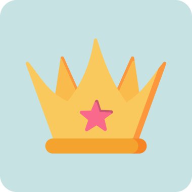 taç simgesi vektör illüstrasyonu