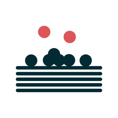 Top havuzu ikon vektör çizimi