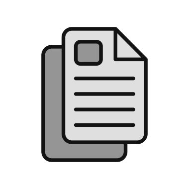 belge simgesi, illüstrasyon. düz tasarım biçimi.