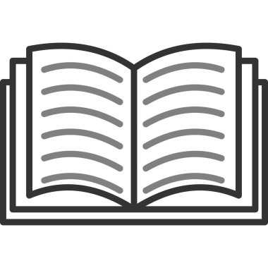 kitap simgesi vektör illüstrasyonu