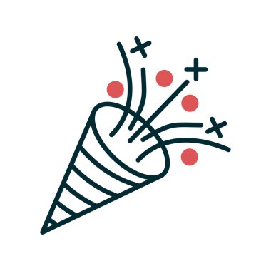 Konfeti kutsal kişilerin resmi, vektör çizim