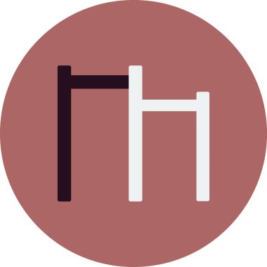 Chin Up simgesinin vektör görüntüsü  