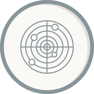 radar simgesi vektör illüstrasyonu