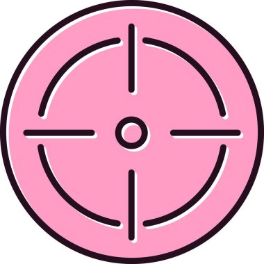 hedef simge vektör illüstrasyonu 