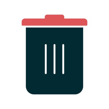 Çöp kutusu simgesi. özet çizimi  