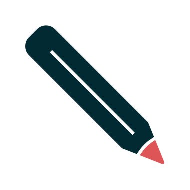 Kalem simgesi, vektör illüstrasyonu