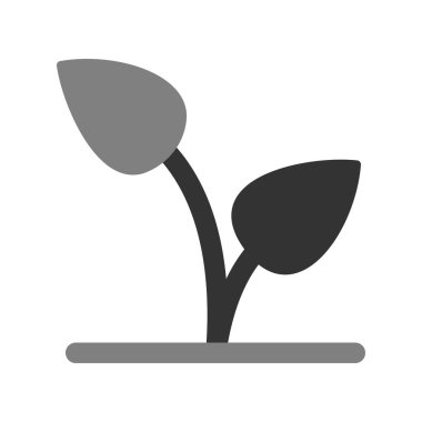 bitki simgesi, vektör illüstrasyonunu terk eder