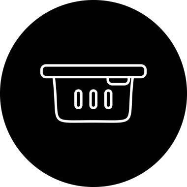 Çamaşır sepeti vektör çizim 