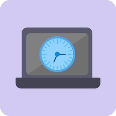 Dizüstü bilgisayar simgesi vektör çizimi