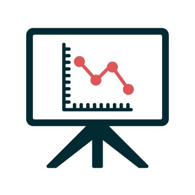 sunum simgesi vektör illüstrasyonu