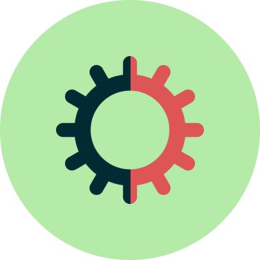 Teçhizat Web simgesi basit bir illüstrasyon. Sembol ayarlanıyor