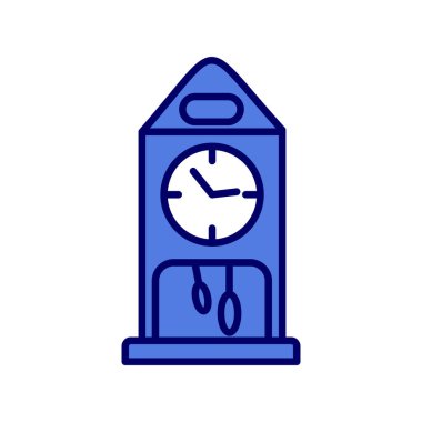 Saat simgesi vektör illüstrasyonu