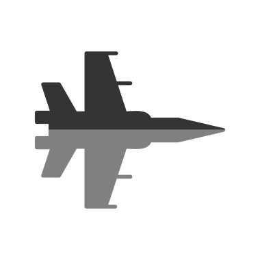 Fighter Jet ikon vektör çizimi
