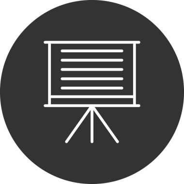 sunum simgesi vektör illüstrasyonu