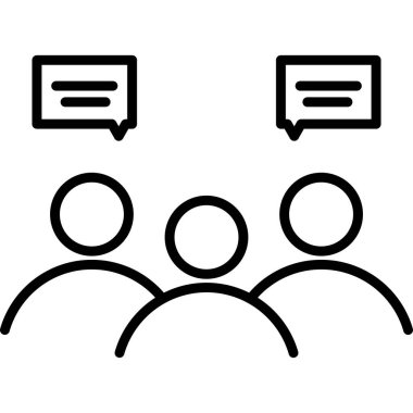 takım, grup simgesi vektör illüstrasyonu