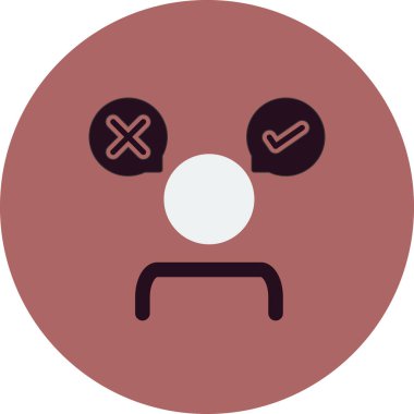 karar simgesi vektör illüstrasyonu