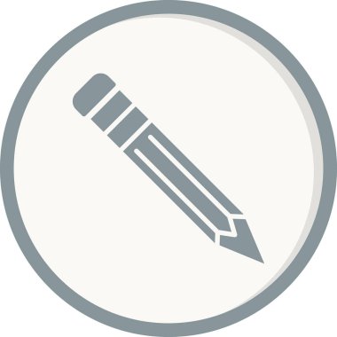 Kalem simgesi, vektör illüstrasyonu