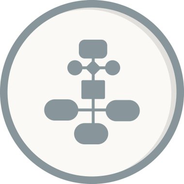 iş akışı simgesi, vektör illüstrasyonu