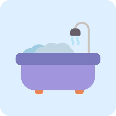 Küvet. Web simgesi basit tasarım 