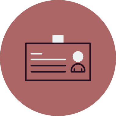 Kart simgesi, vektör illüstrasyonu