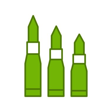 Kurşunların düz simgesi 