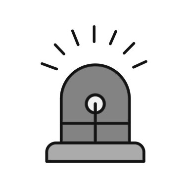 Siren simgesi, vektör çizimi