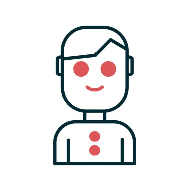 avatar vektör simgesi modern basit illüstrasyon 