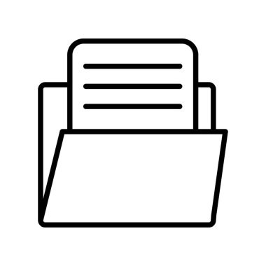 Dosya. Web simgesi basit illüstrasyon 