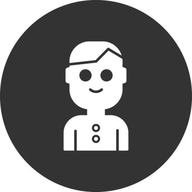 avatar vektör simgesi modern basit illüstrasyon 