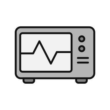 ECG İzleyicisinin vektör çizimi