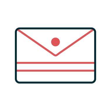 zarf simgesi vektör illüstrasyonu