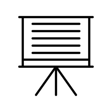 sunum simgesi vektör illüstrasyonu