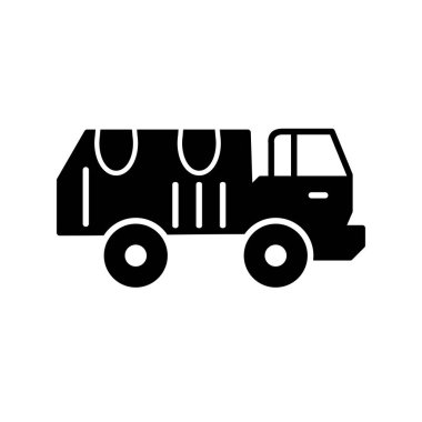 Askeri Kamyon vektör illüstrasyonu