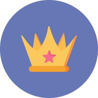 taç simgesi vektör illüstrasyonu