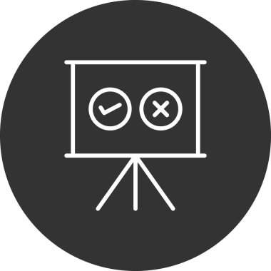 karar simgesi vektör illüstrasyonu