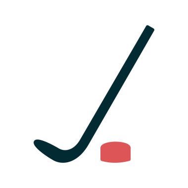 buz hokeyi simgesi, vektör illüstrasyonu