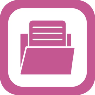 Dosya. Web simgesi basit illüstrasyon 