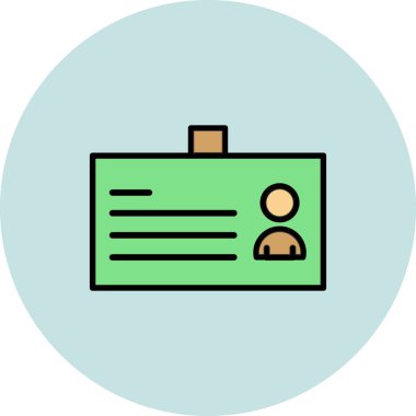 Kart simgesi, vektör illüstrasyonu