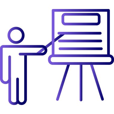 öğretmen simgesi vektör illüstrasyonu