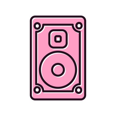 ses aygıtı müzik simgesi vektör illüstrasyon grafik tasarımı 