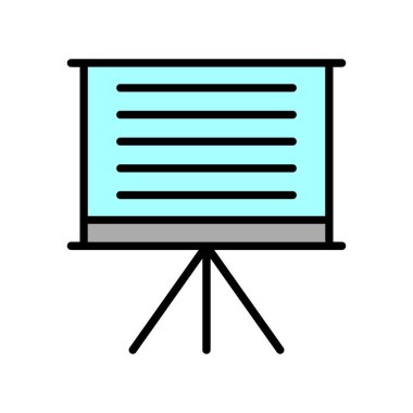 sunum simgesi vektör illüstrasyonu