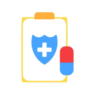 Tıbbi Tabletler ikonu. vektör illüstrasyonu