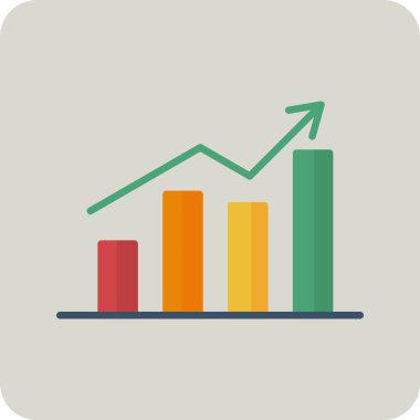 İş grafiği İstatistikler, basit web simgesi