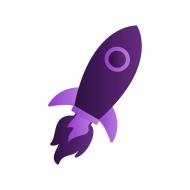 Füze simgesi, vektör çizimi